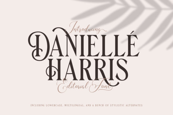 Danielle Harris: An Elegant Font for Romantic Design Projects
