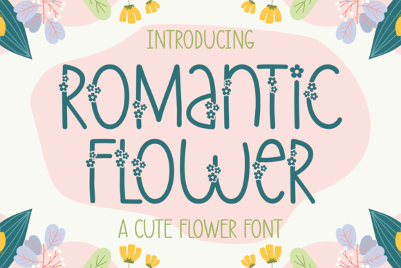 Enhance Your Visual Design with the Romantic Flower Font
