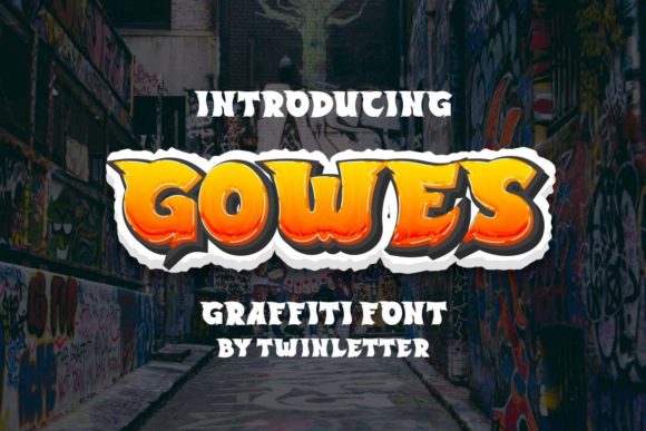 Gowes: A Bold Graffiti Font for Dynamic Design