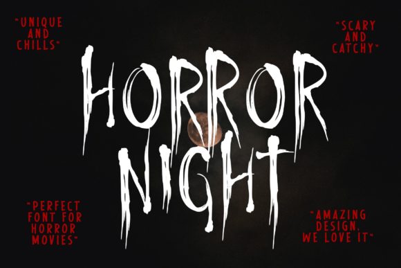 Horror Night: A Display Font for Eerie Visual Impact