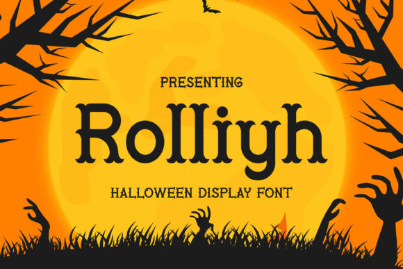 Rolliyh: A Dark Display Font for Bold Visual Design